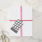 アビエータサングラスパターンパイロット飛んでいる飛行機 ギフトタグ (より糸付き)