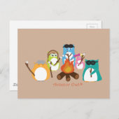 アビエータフクロウ湿原火災 ポストカード (正面/裏面)