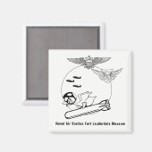 アビエーターアヒル マグネット (正面/裏面)