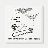 アビエーターアヒル マグネット (正面)