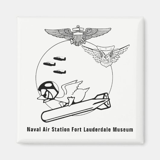 アビエーターアヒル マグネット (正面)