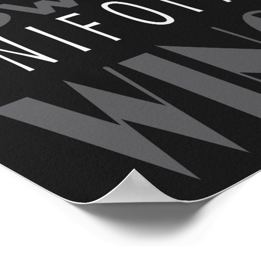 アビエーターアルファベットサブウェイアート ポスター (角)