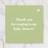 アビエーターウルフストライプのベビーシャワー フェイバータグ (裏面)