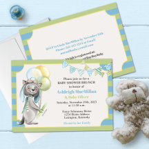 アビエーターウルフストライプのベビーシャワー