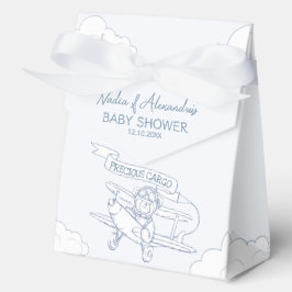 アビエーターパイロット飛行機貨物大切ベビーシャワー フェイバーボックス