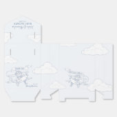 アビエーターパイロット飛行機貨物大切ベビーシャワー フェイバーボックス (見開き)