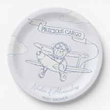 アビエーターパイロット飛行機貨物大切ベビーシャワー