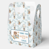 アビエーターパーティーパイロットベア誕生日ブルーサンキュー フェイバーボックス (オープン)