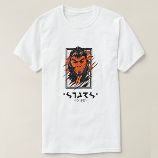 アビエーター宇宙サル Tシャツ (デザイン正面)