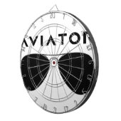 アビエーター眼鏡シルエット ダーツボード (正面右)