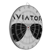 アビエーター眼鏡シルエット ダーツボード (正面左)