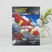 アビエーター飛行機サンキューカード 招待状 (スタンド正面)