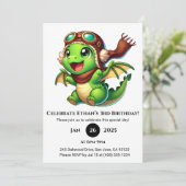 アビエーター ベビードラゴン 誕生日 招待状 (スタンド正面)