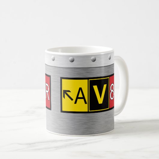 アビエーター – AV8R - コーヒーマグカップ (正面右)