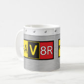 アビエーター – AV8R - コーヒーマグカップ (正面左)