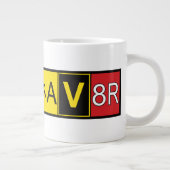 アビエーター – AV8R - ジャンボコーヒーマグカップ (右)