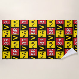 アビエーター – AV8R - ビーチタオル