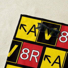 アビエーター – AV8R - ビーチタオル