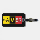 アビエーター – AV8R - ラゲッジタグ (裏面横)