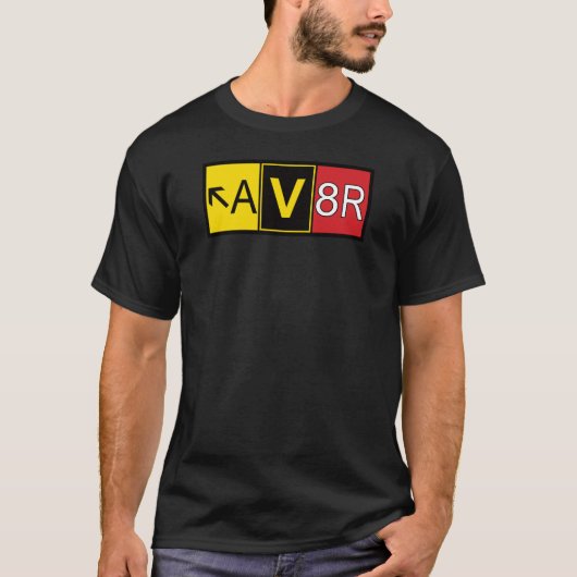 アビエーター – AV8R - Tシャツ (正面)