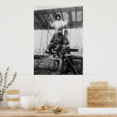 アビエーターHenri Farmanと妻、1900年代初頭 ポスター (キッチン)