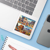 アビキウニューメキシコ3インチビニールステッカー シール (ノートパソコンとiPhone)