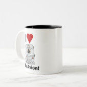 アビクラシックオンコーヒーマグ ツートーンマグカップ (正面左)