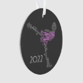 アビゲイパーソナライズされたルアイス姿スケート オーナメント (正面)