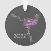 アビゲイパーソナライズされたルアイス姿スケート オーナメント (正面)