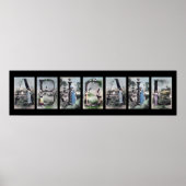 アビゲイルアルファベットレター名アート ポスター (正面)