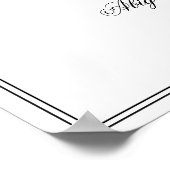 アビゲイルシンプルの取り外し式標識 ポスター (角)