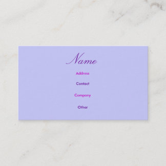 アビゲイルプロファイルカード 名刺