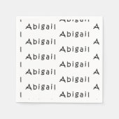 アビゲイル名 スタンダードカクテルナプキン (正面)