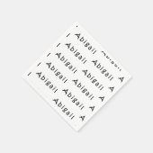 アビゲイル名 スタンダードカクテルナプキン (角)