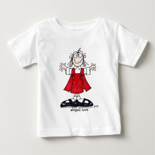 アビゲイル愛幼児のTシャツ ベビーTシャツ (正面)