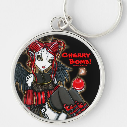 "アビゲイル"のゴシック様式Cherrybomb悪魔の妖精Keychain キーホルダー (正面)