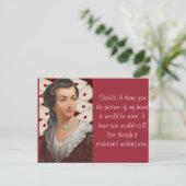 アビゲイル・アダムスは手紙を愛している ポストカード (スタンド正面)