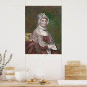 アビゲイル・アダムス晩年のギルバート・スチュアート著 ポスター (キッチン)