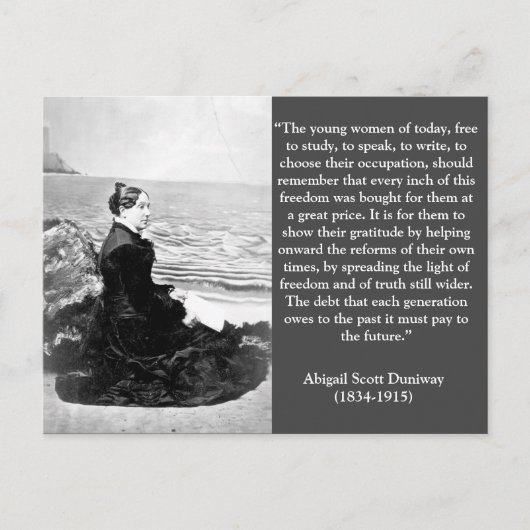 アビゲイル·スコット·ドゥニウェイ·サフレージ·オレゴン·リーダー ポストカード (正面)