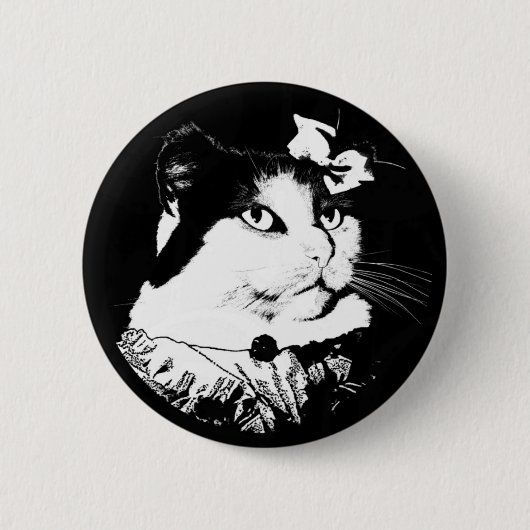 アビゲイルCat Button女性 缶バッジ (正面)