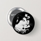 アビゲイルCat Button女性 缶バッジ (正面&裏面)