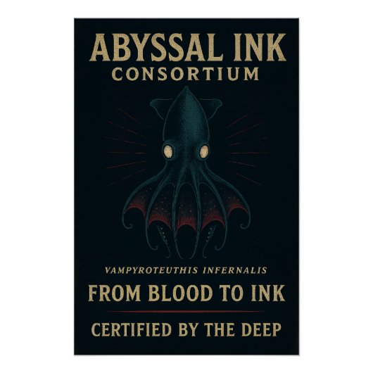 アビサルインクコンソーシアム – From Blood to Ink ポスター (正面)