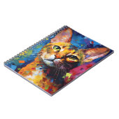 アビシカラフルニアン猫 ノートブック (左側)