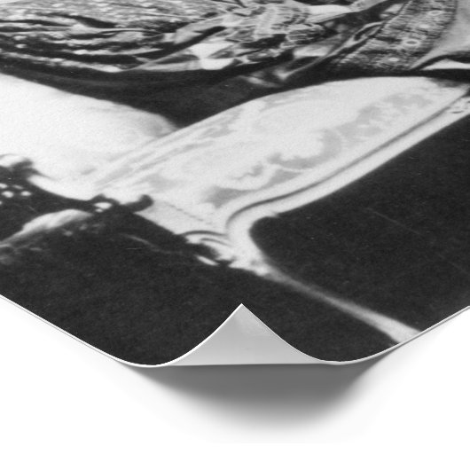 「アビシニアの天皇及びその宮廷」 ポスター (角)