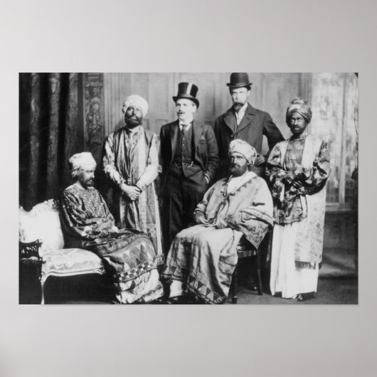 「アビシニアの天皇及びその宮廷」 ポスター (正面)