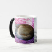 アビシニアの赤味がかった女性猫のマグ モーフィングマグカップ (正面左)