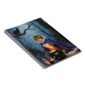 アビシニアキャットお洒落ハロウィン絵を描ズ ノートブック (右側)