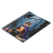 アビシニアキャットお洒落ハロウィン絵を描ズ ノートブック (左側)