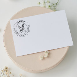 アビシニアキャット差出人住所 ラバースタンプ