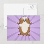 アビシニアギニアピグ漫画 空白の ポストカード (正面/裏面)